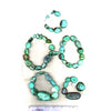 Tibetan turquoise beads, strand. Strand weighs 26.9 grams.
