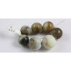 Mixed Brown, White and Black Fluorite Beads, Antique