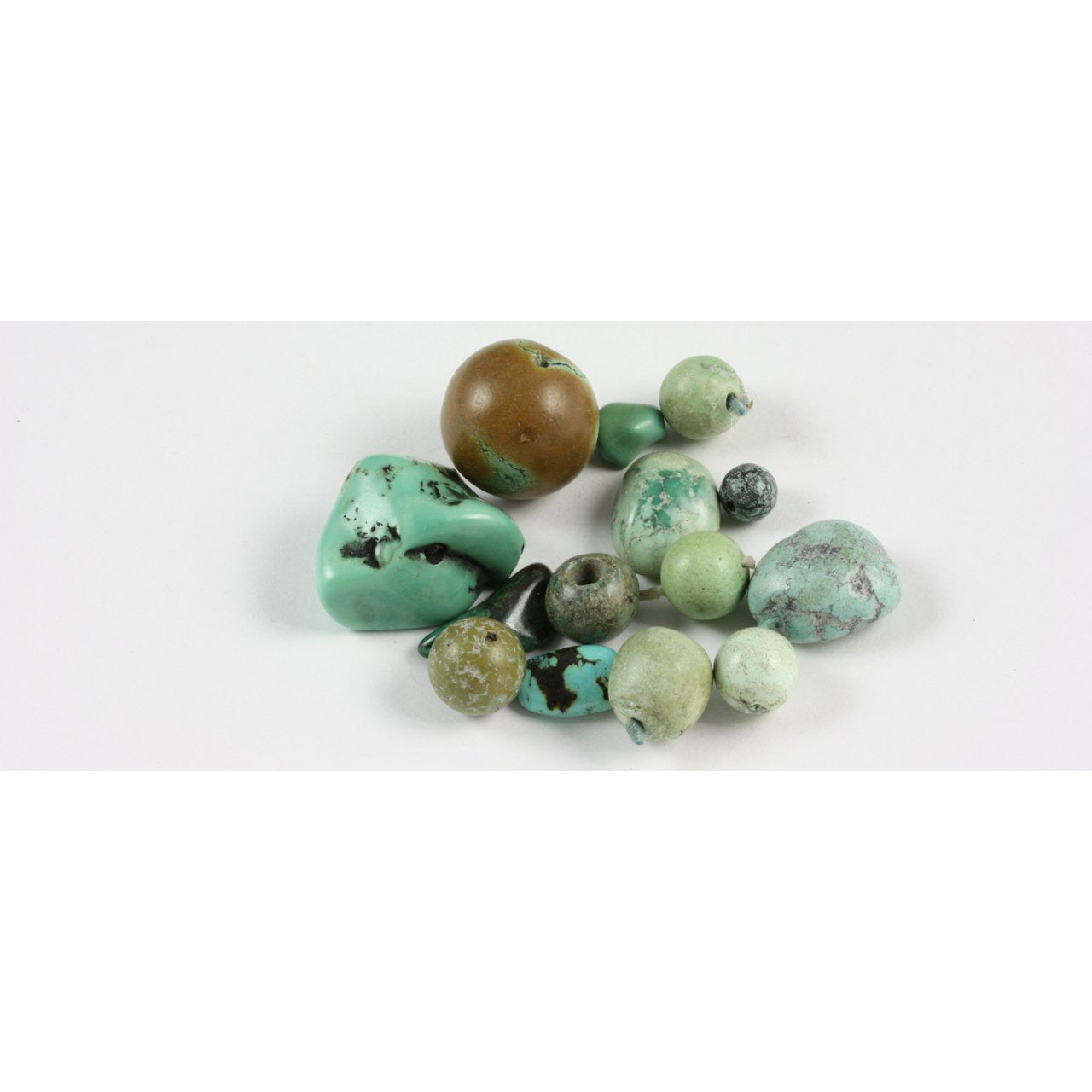 Turquoise Beads and Stones, Antique, China