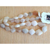 Excavated Ancient Diamond Shaped Tabular Agate and Rock Crystal Beads, Mali - S382b