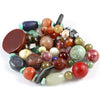 Mixed Vintage and Old Stone Beads, including Idar-Oberstien Agate, Turquoise and